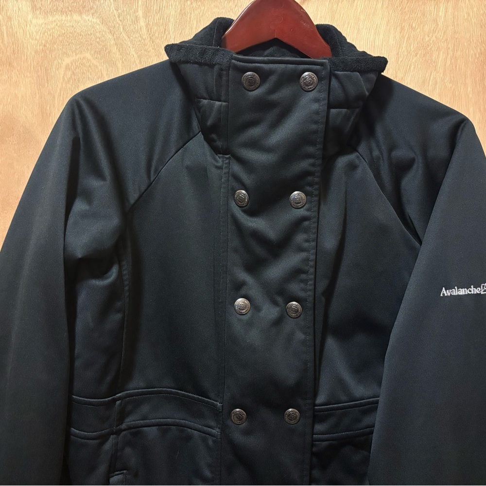 Avalanche Black Performance Jacket with High Collar